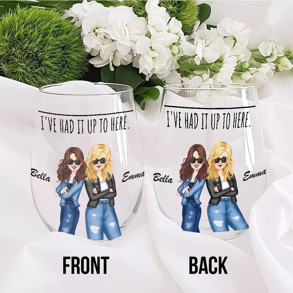 Mir reicht's! – Das perfekte Geschenk für Schwester, Freundin oder Mutter – Personalisiertes Weinglas