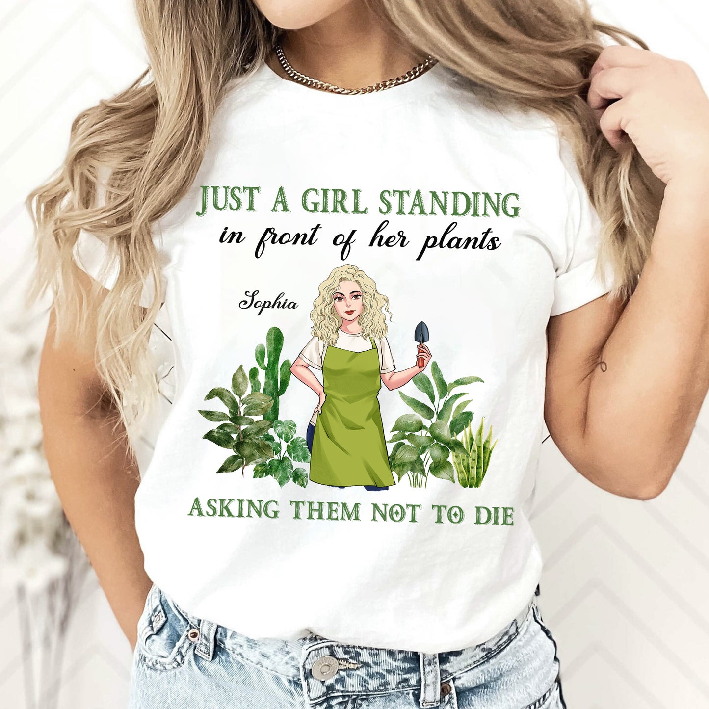 Gärtnerin – Personalisiertes Garten-T-Shirt und Hoodie