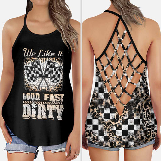 Laut und schnell – Racing Cross Tanktop