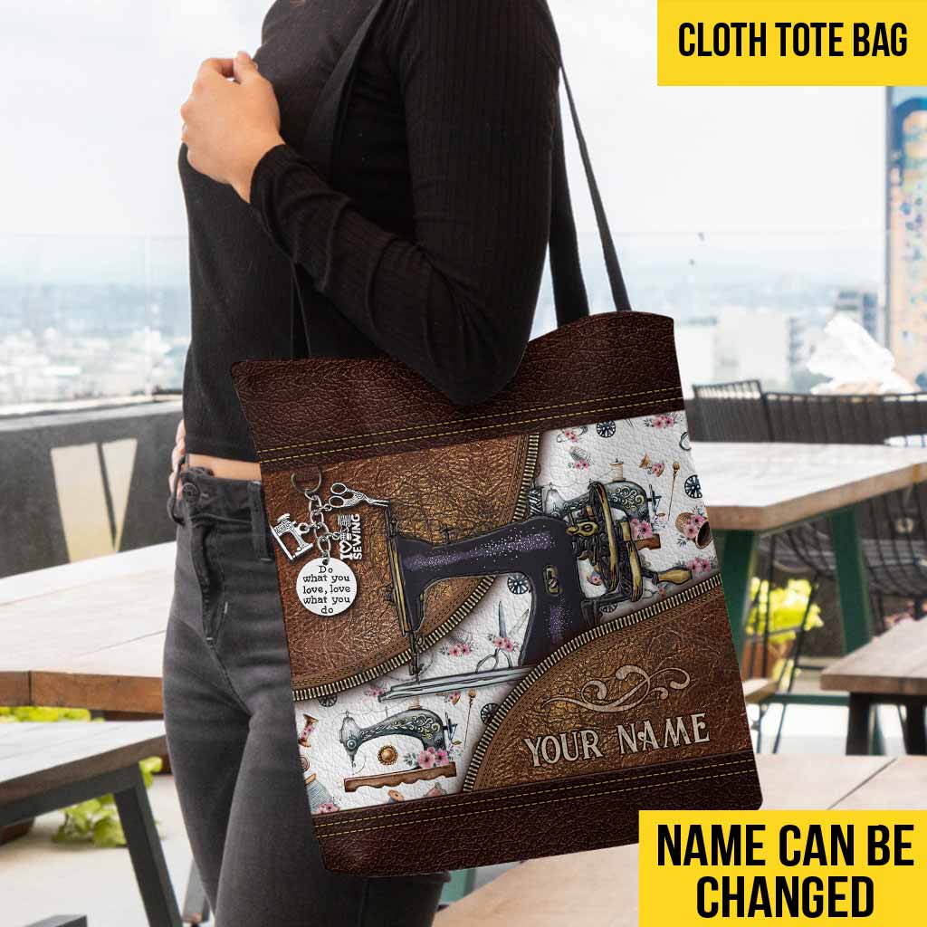 Personalisierte Tragetasche „Nähen ist meine Therapie“