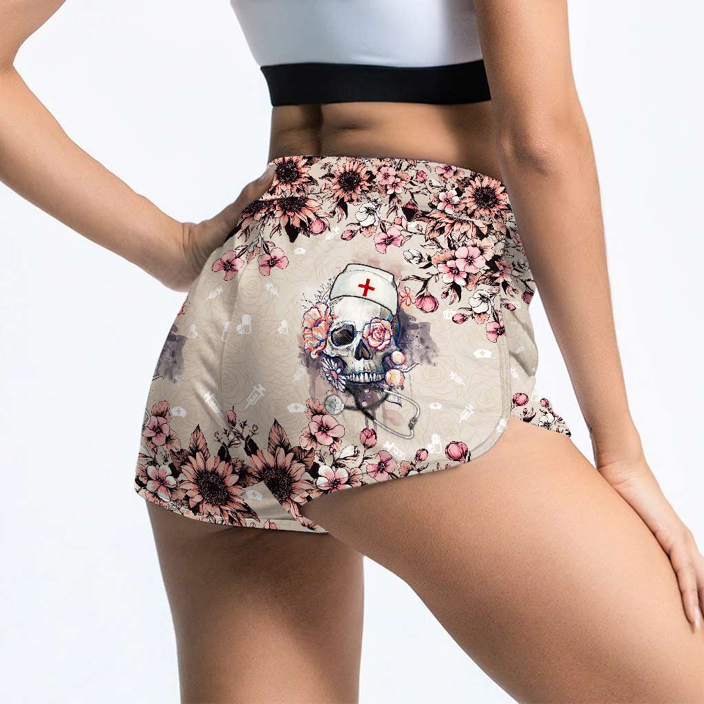 Nurse Life – Personalisiertes Tanktop und Damenshorts mit Lochmuster