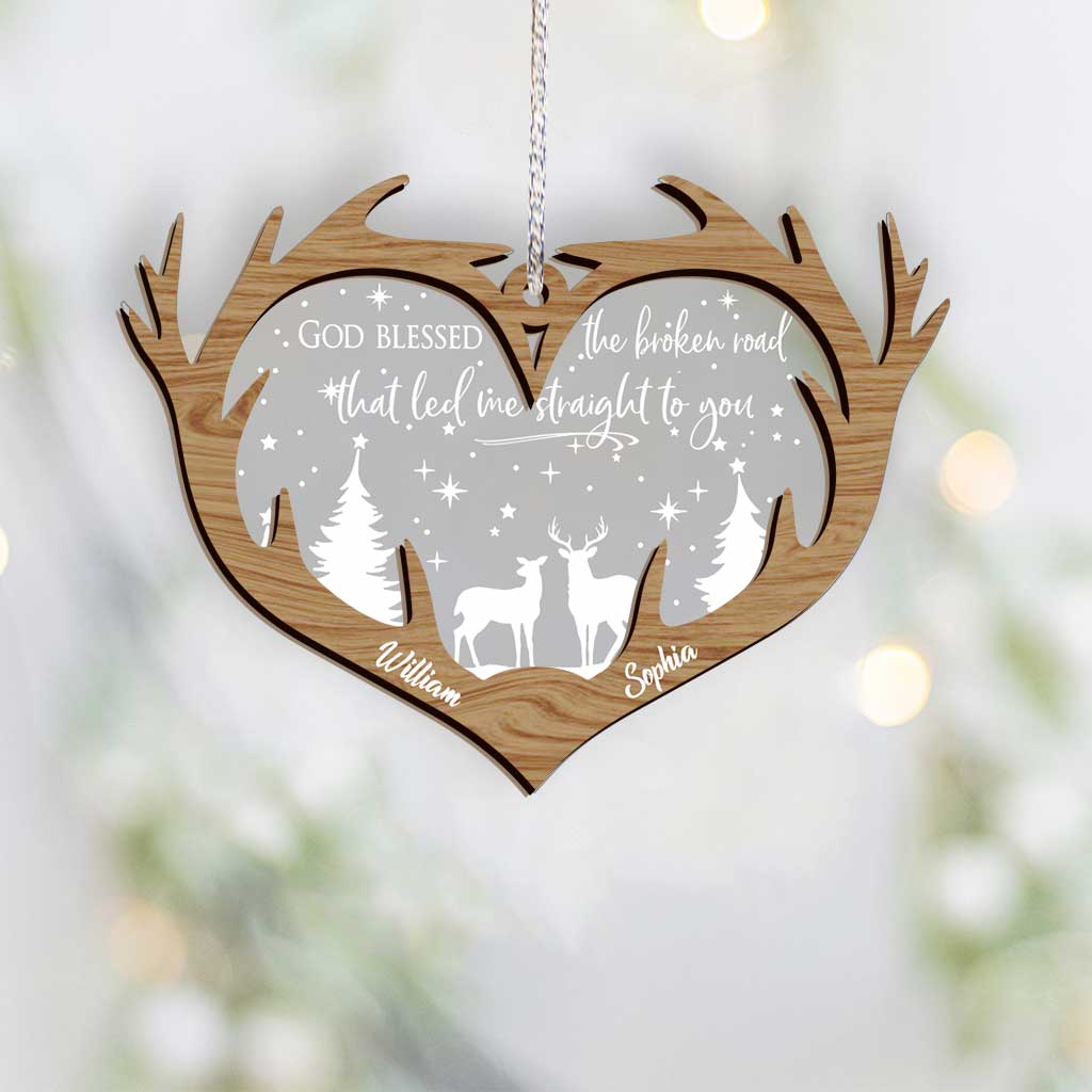 Gott segne den zerbrochenen Weg – Personalisierter Weihnachtsschmuck „Jagd“ aus verschiedenen Materialien