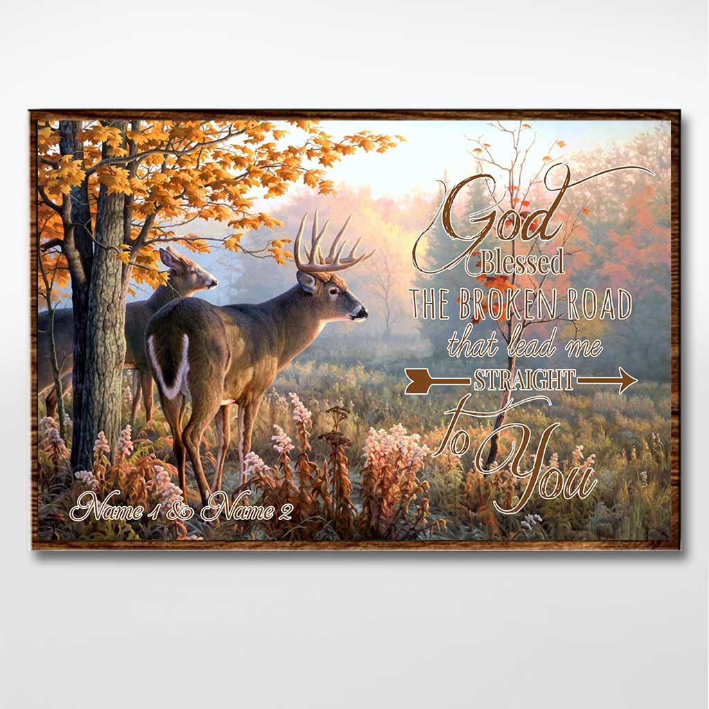 Gott segnete den zerbrochenen Weg – personalisiertes Jagdposter