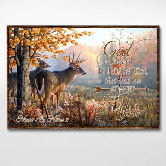 Gott segnete den zerbrochenen Weg – personalisiertes Jagdposter