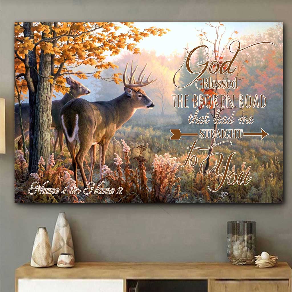 Gott segnete den zerbrochenen Weg – personalisiertes Jagdposter