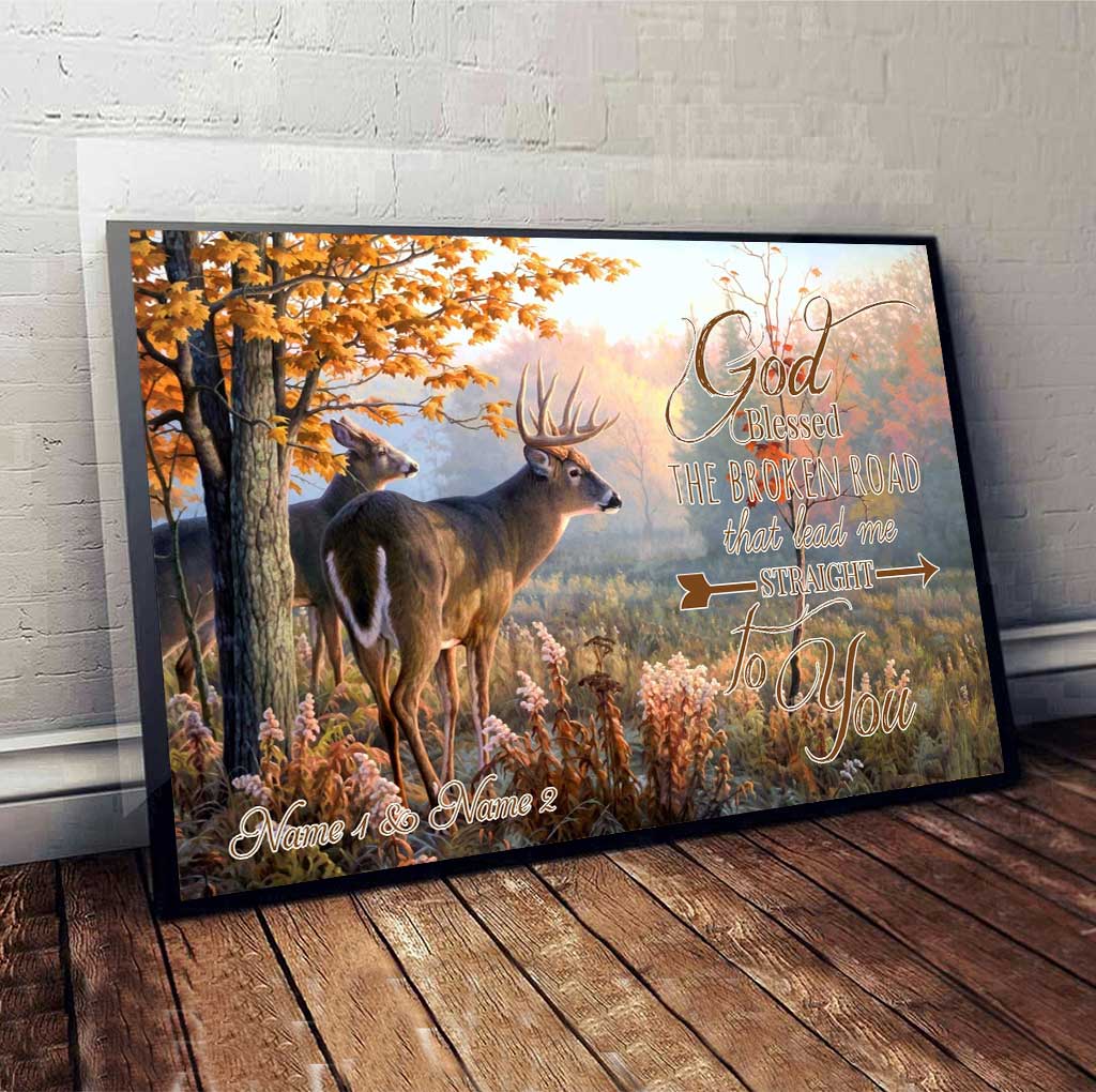 Gott segnete den zerbrochenen Weg – personalisiertes Jagdposter