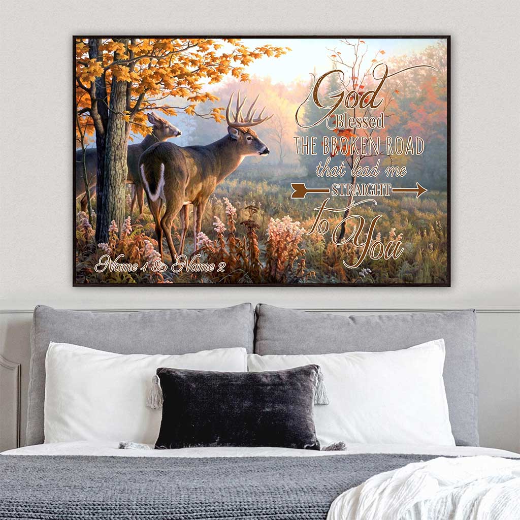 Gott segnete den zerbrochenen Weg – personalisiertes Jagdposter