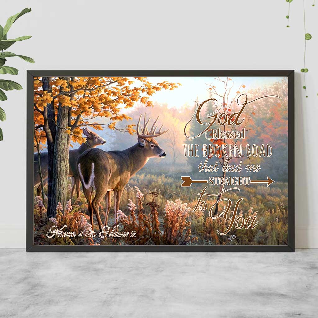Gott segnete den zerbrochenen Weg – personalisiertes Jagdposter