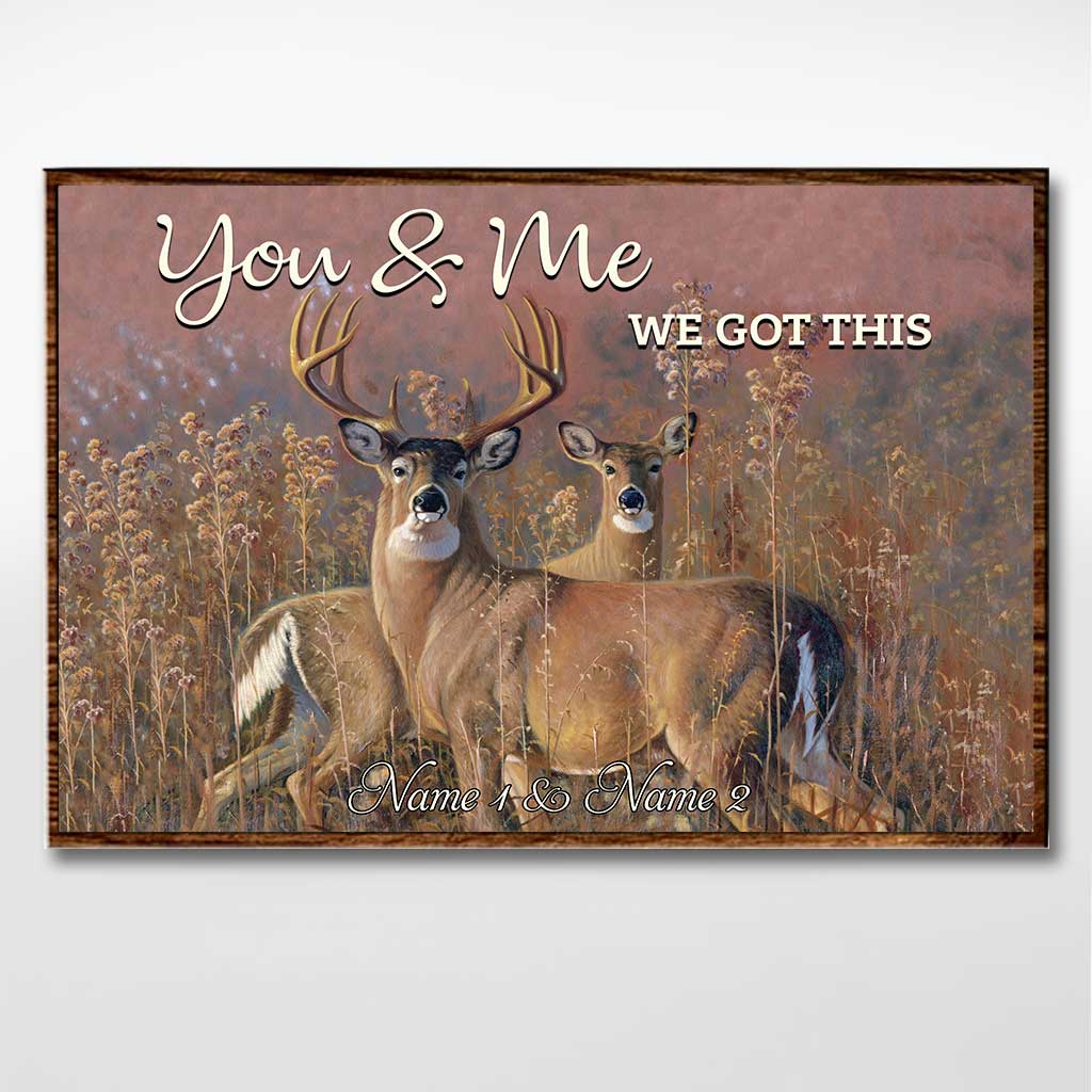 Du und ich, wir schaffen das – Personalisiertes Jagdposter