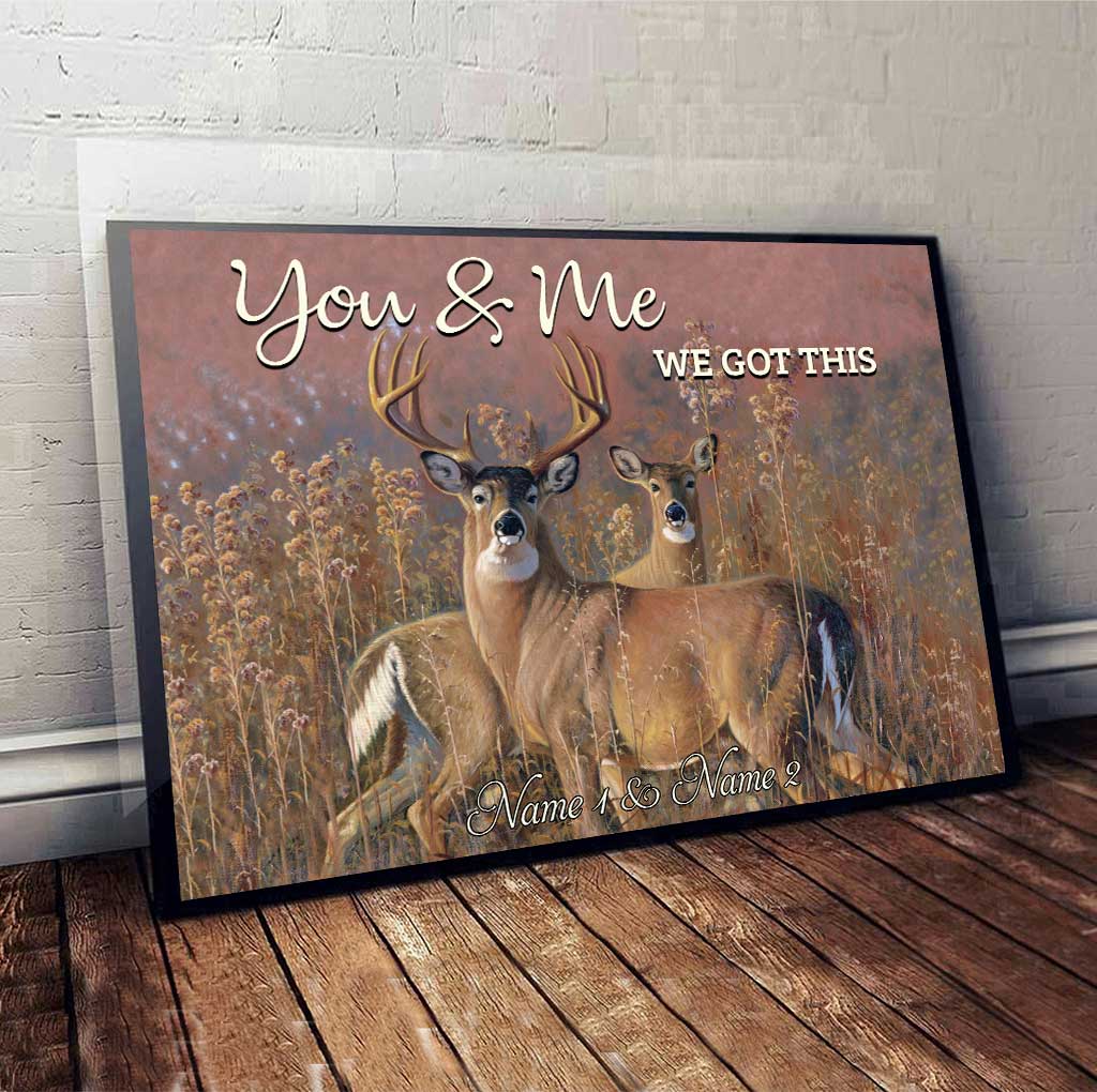 Du und ich, wir schaffen das – Personalisiertes Jagdposter