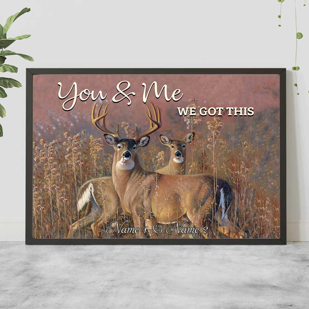 Du und ich, wir schaffen das – Personalisiertes Jagdposter