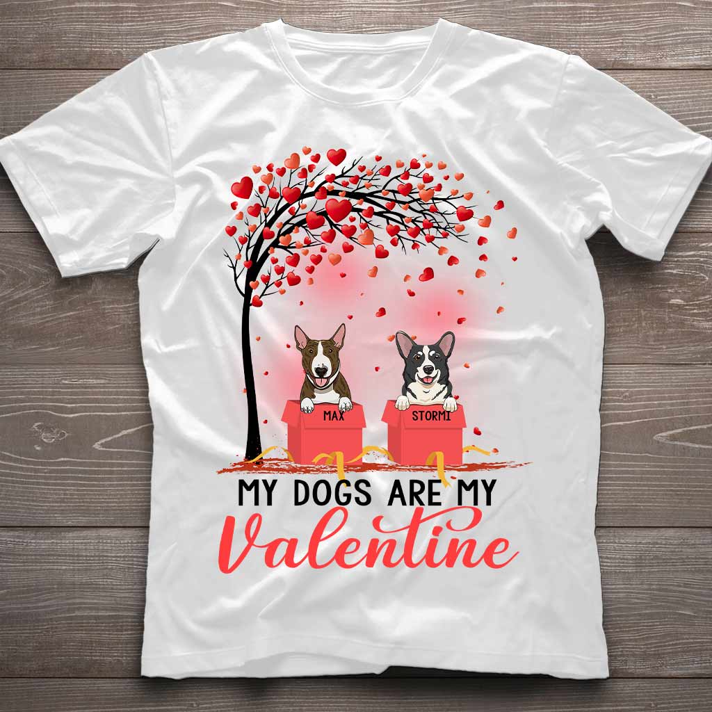 Hunde sind meine Valentinsgrüße – Personalisiertes T-Shirt und Hoodie