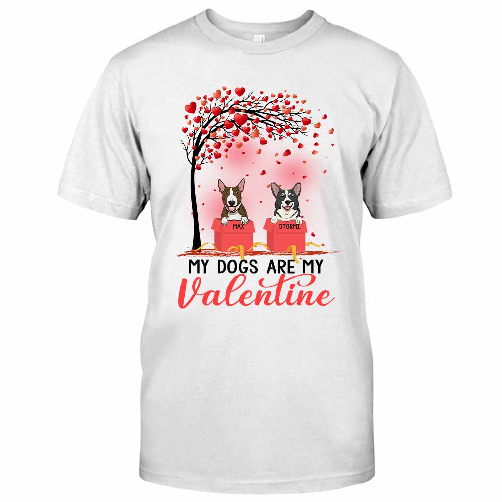 Hunde sind meine Valentinsgrüße – Personalisiertes T-Shirt und Hoodie