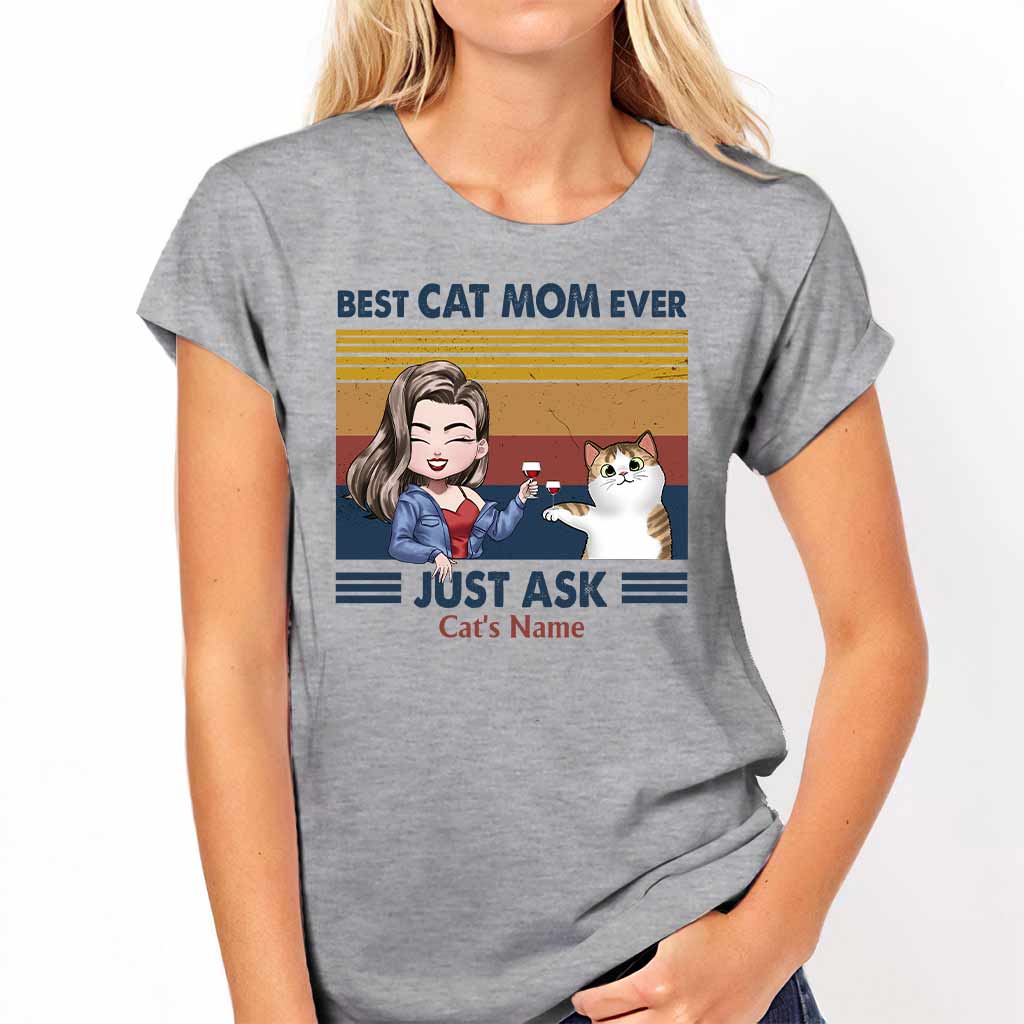 Die beste Katzenmama aller Zeiten – Personalisiertes Katzen-T-Shirt und Hoodie