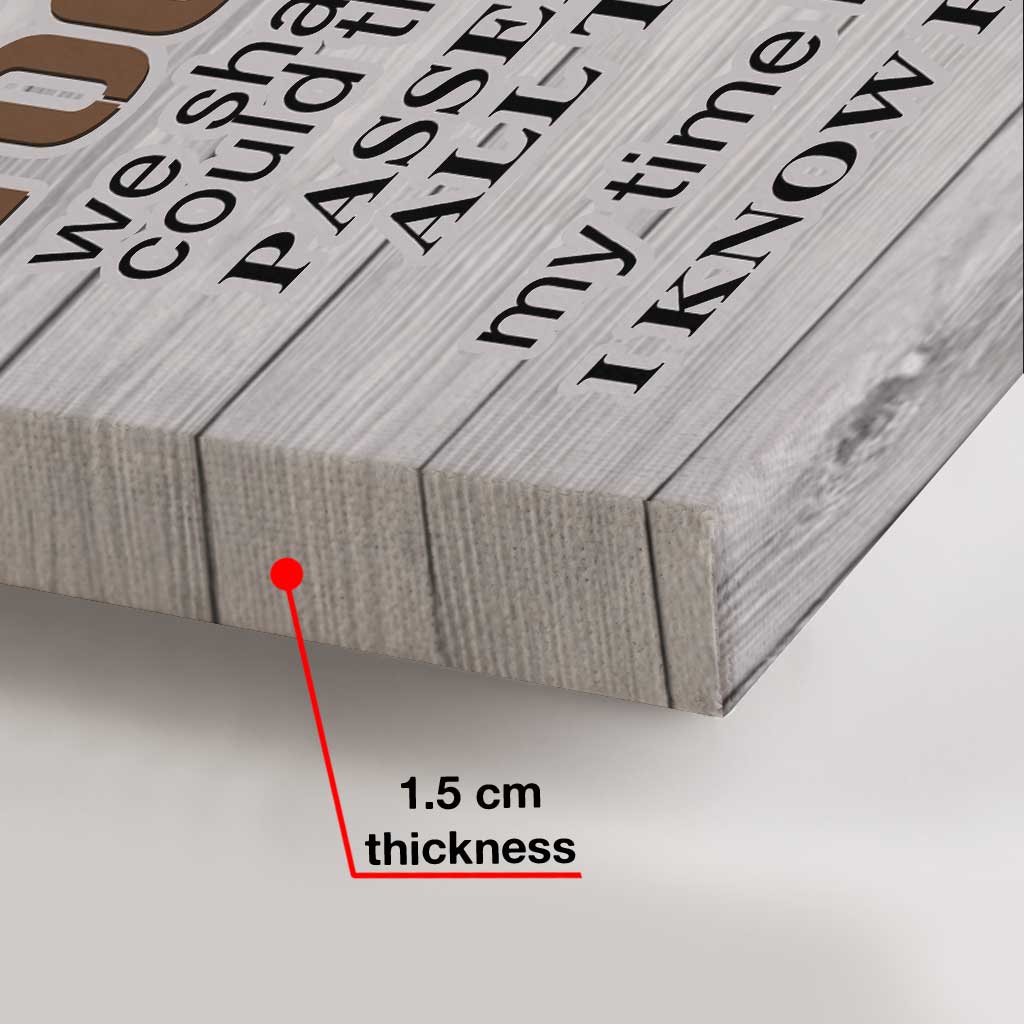 Wartend an der Tür – Personalisierte Hundeleinwand und Poster