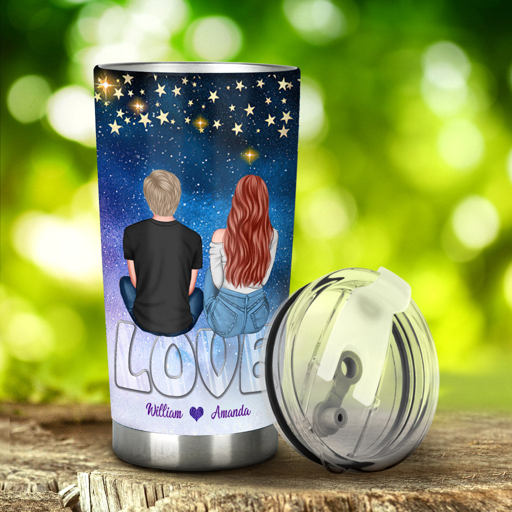 You Are My Valentine - Personalized Couple Tumbler
