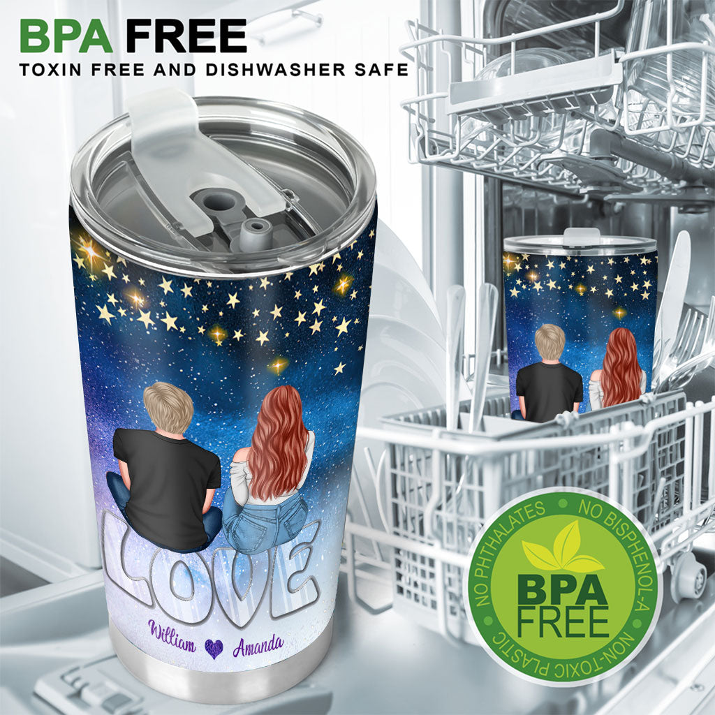 You Are My Valentine - Personalized Couple Tumbler