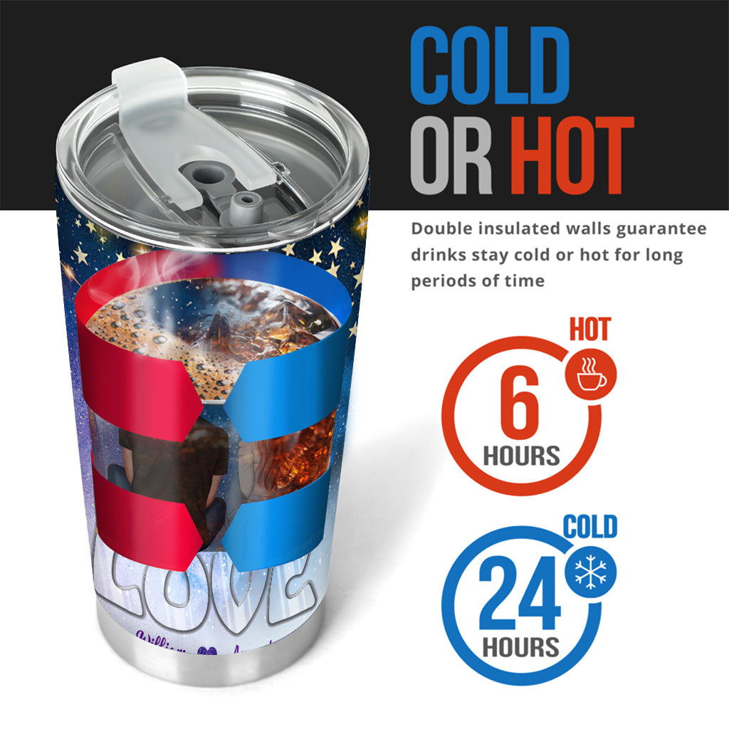 You Are My Valentine - Personalized Couple Tumbler