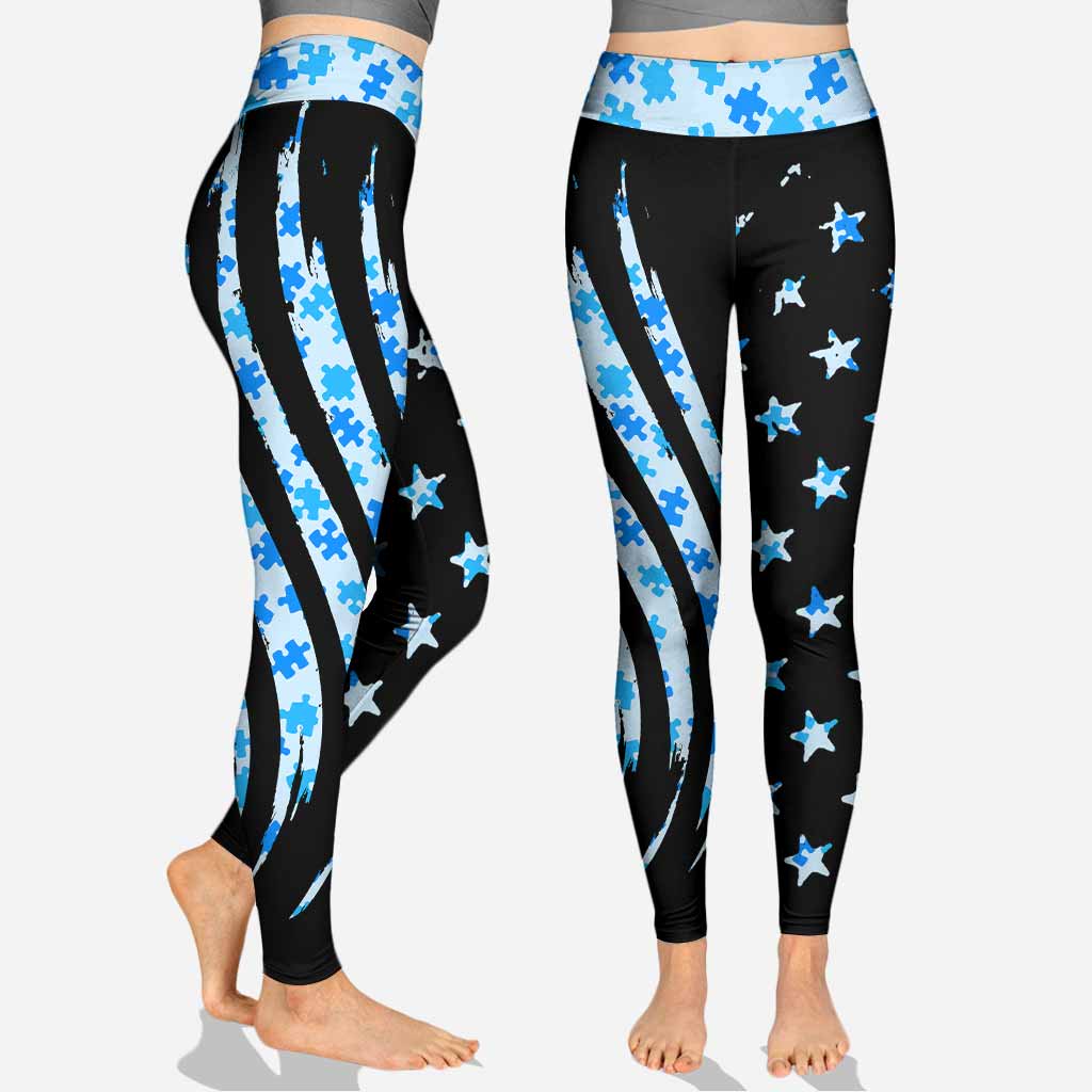 Es ist okay, anders zu sein – Personalisierter Hoodie und Leggings zur Sensibilisierung für Autismus