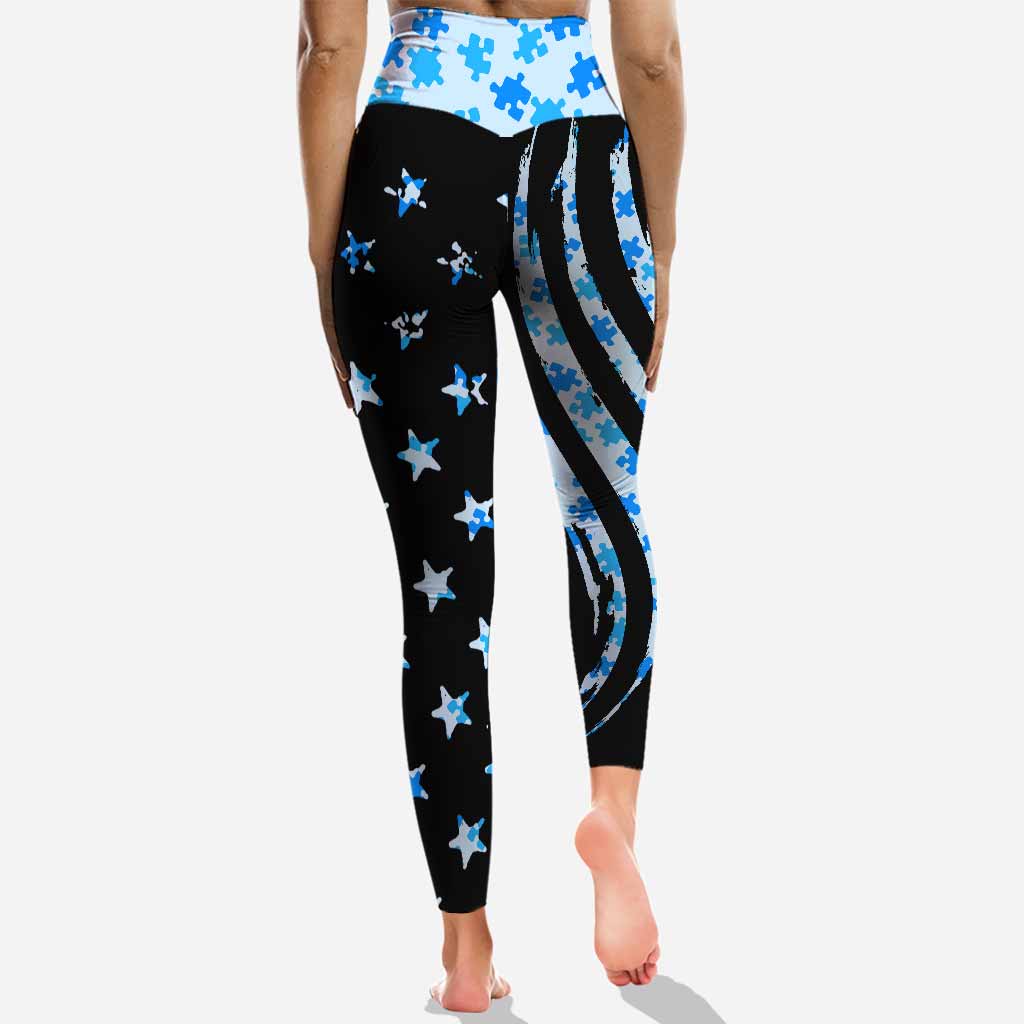 Es ist okay, anders zu sein – Personalisierter Hoodie und Leggings zur Sensibilisierung für Autismus