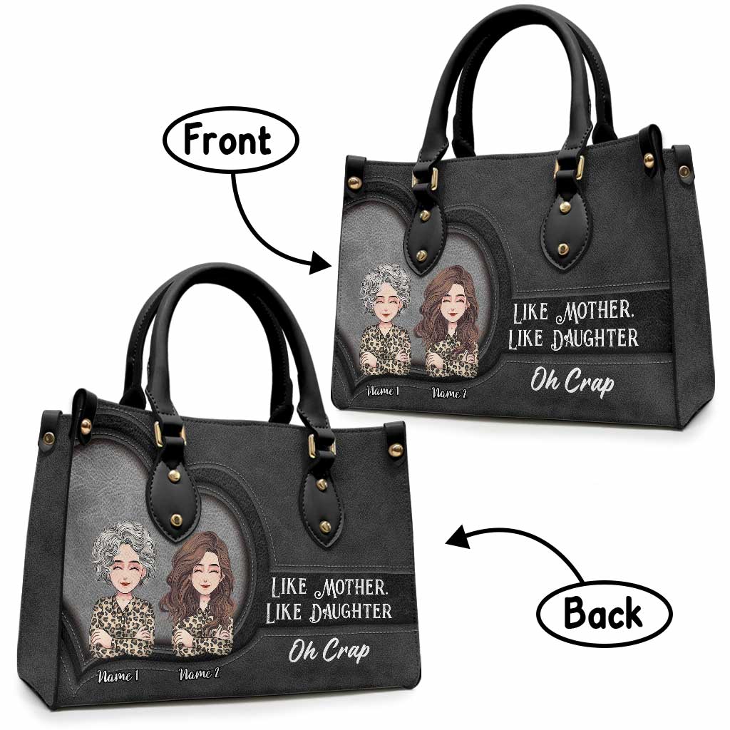 Wie die Mutter, so die Tochter – Personalisierte Lederhandtasche zum Muttertag