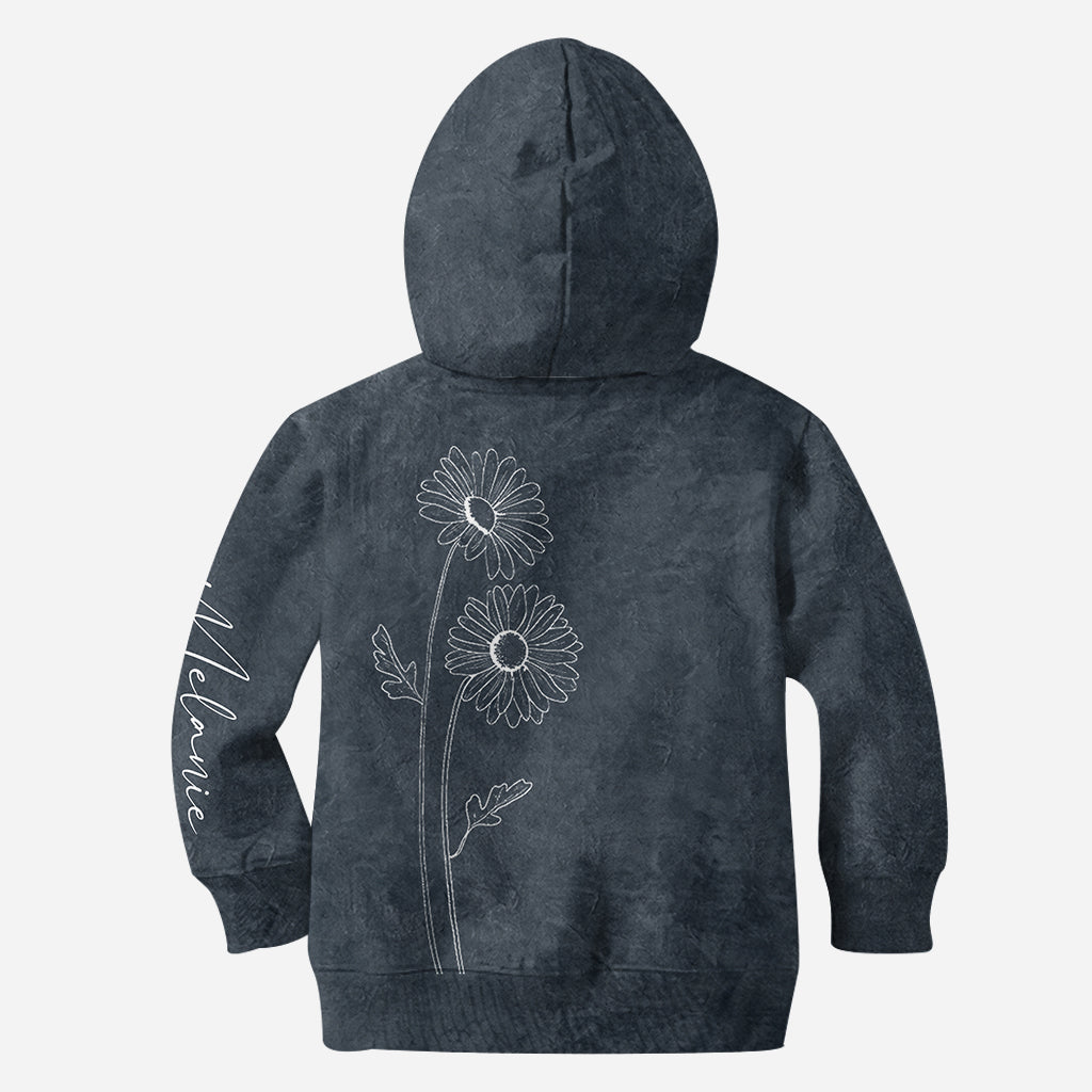 Beste Mama, Oma, Geburtsblume – Personalisierter Muttertags-Hoodie und Leggings für Mütter