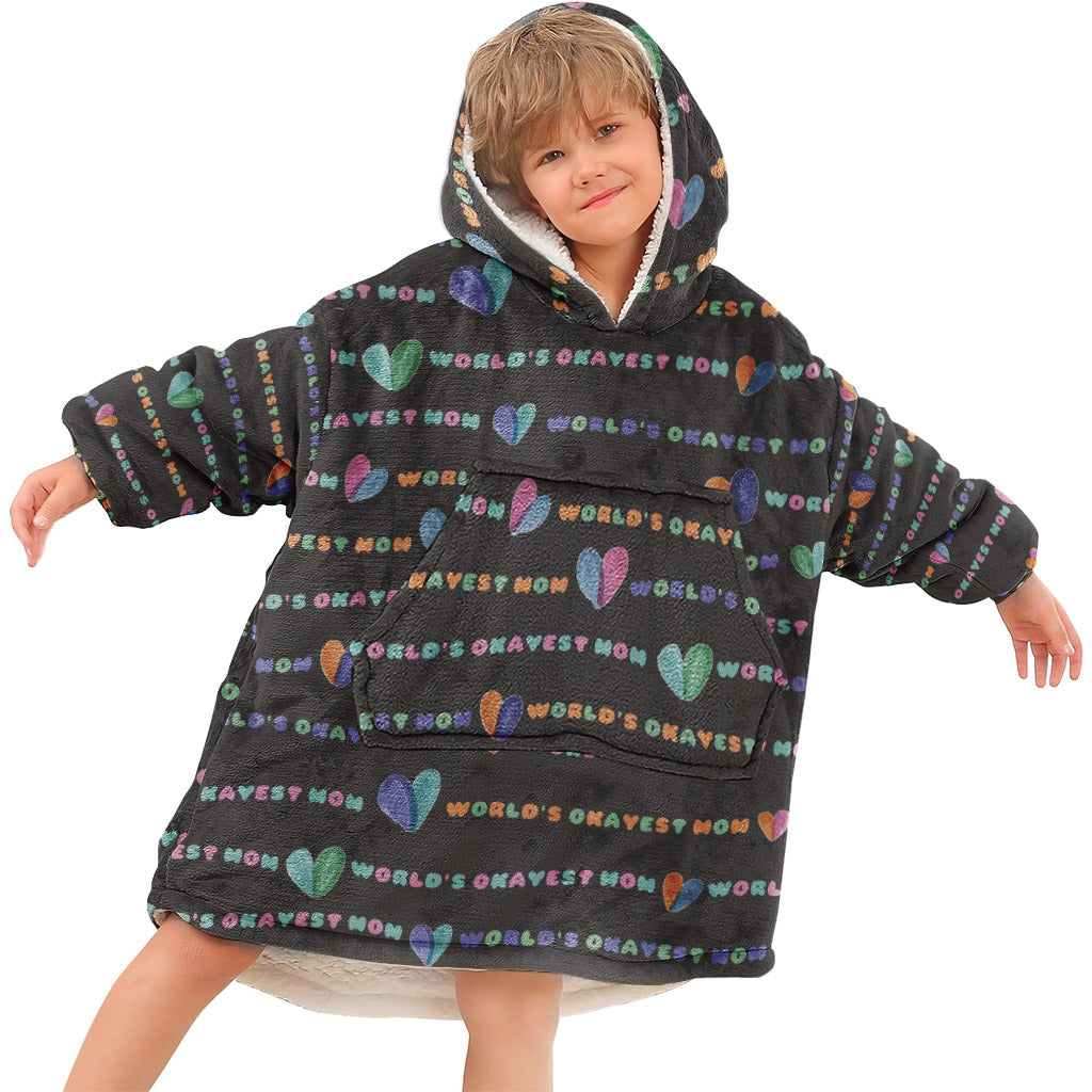 Die beste Mama der Welt – Personalisierter Muttertags-Hoodie mit Decke