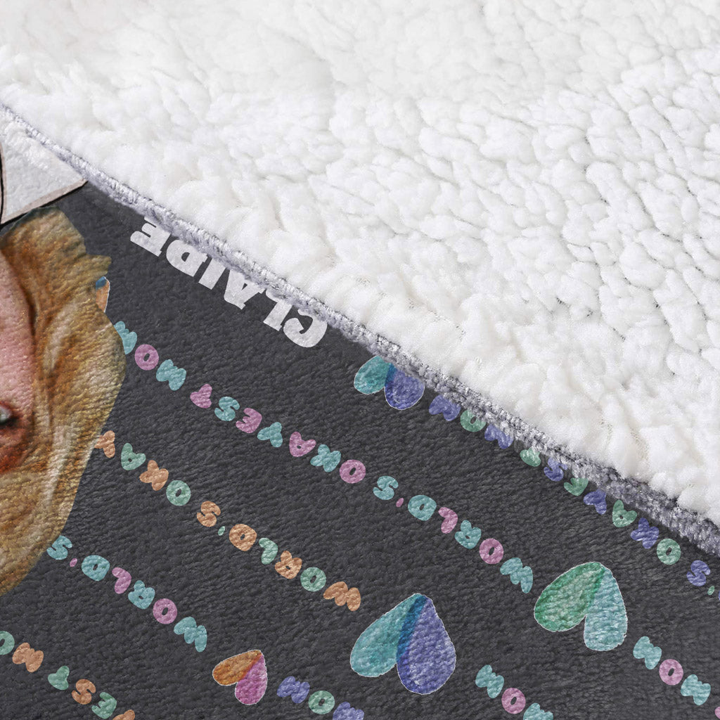 Die beste Mama der Welt – Personalisierter Muttertags-Hoodie mit Decke