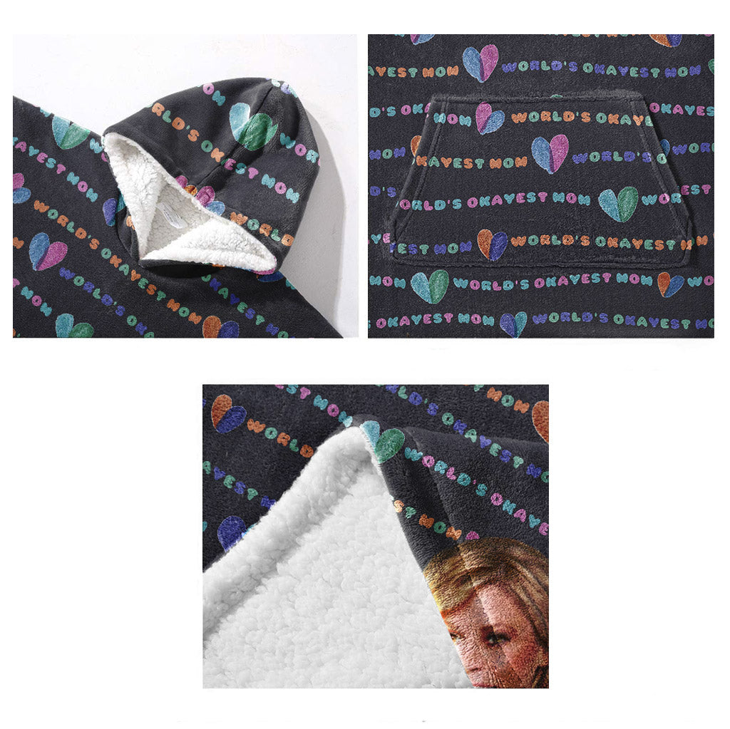 Die beste Mama der Welt – Personalisierter Muttertags-Hoodie mit Decke