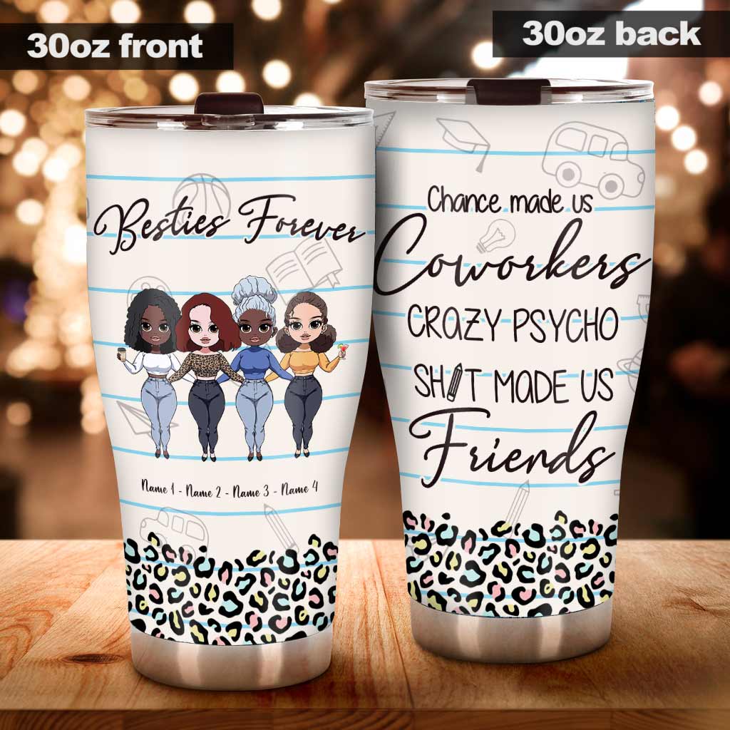 Zufall hat uns zu Kollegen gemacht – Lehrer/in – Personalisierter Trinkbecher für Lehrer/innen