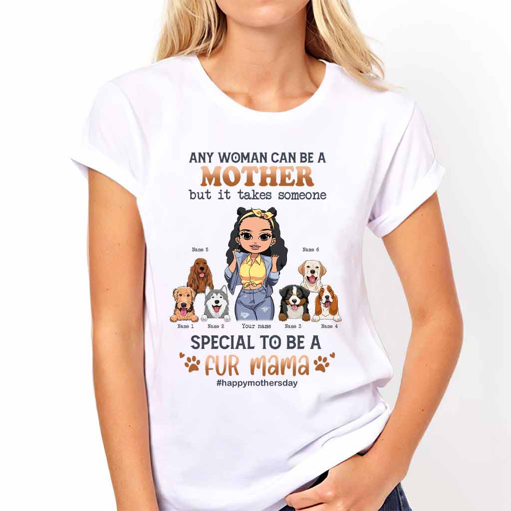 Jede Frau kann eine besondere Hundemama sein – personalisiertes Hunde-T-Shirt und Hoodie