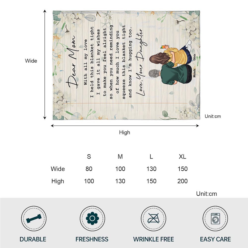 Liebe Mama – Personalisierte Muttertagsdecke