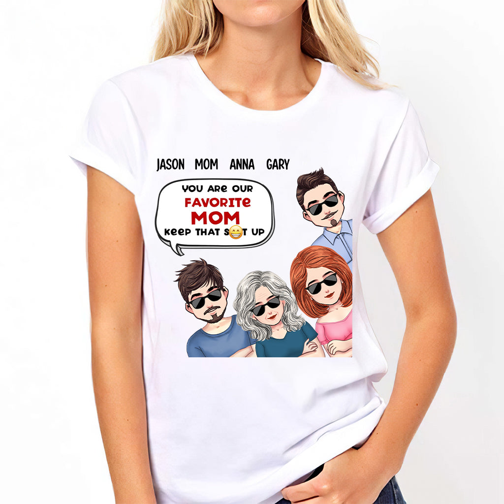 Du bist unsere Lieblingsmama – Personalisiertes Muttertags-T-Shirt und Hoodie