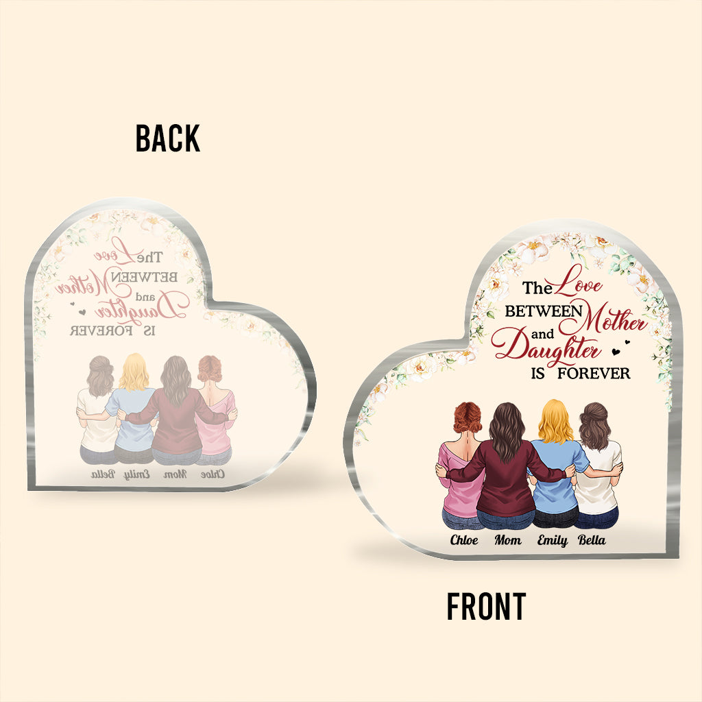 Mother And Daughters - Personalized Mother's Day Mother Custom Shaped Acrylic Plaque