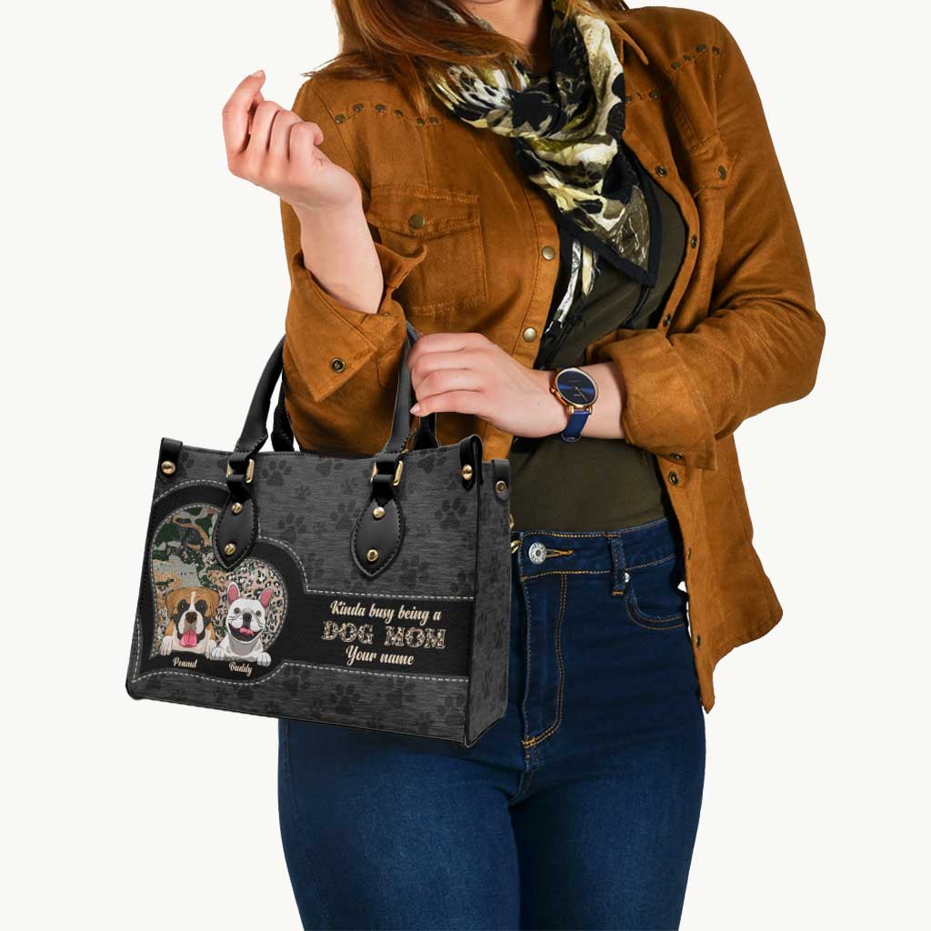 Hundemama - Personalisierte Hunde-Lederhandtasche