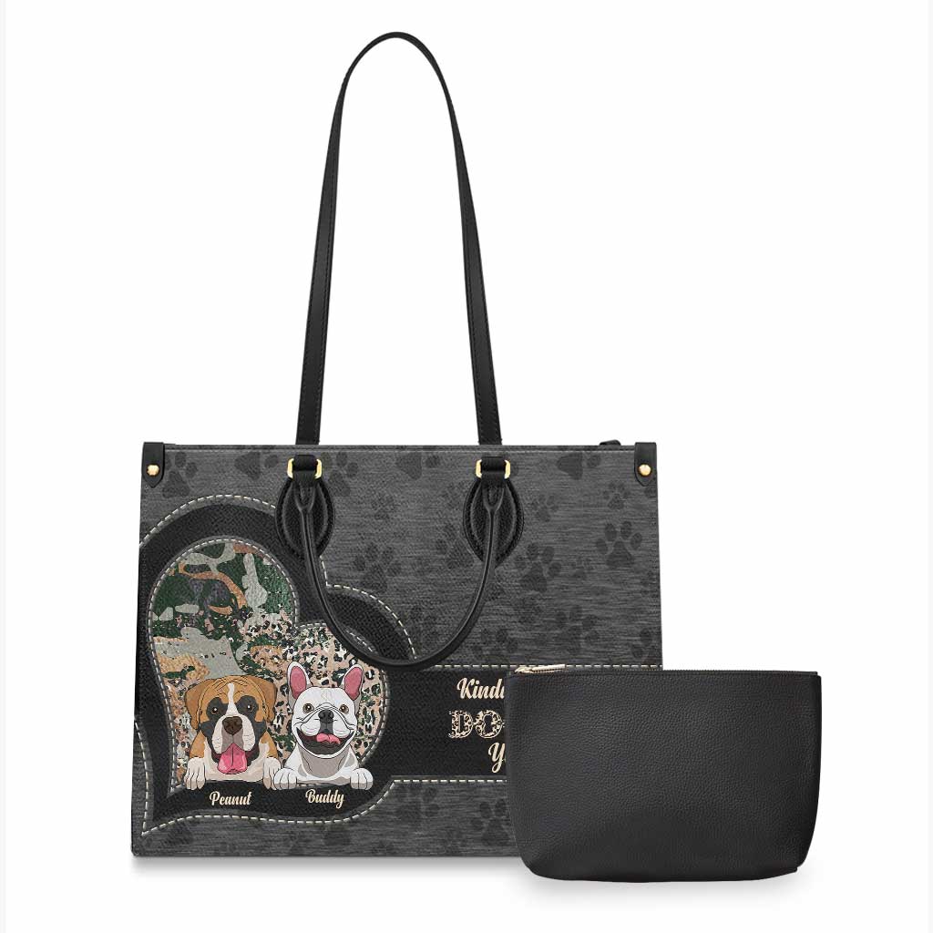 Hundemama - Personalisierte Hunde-Lederhandtasche