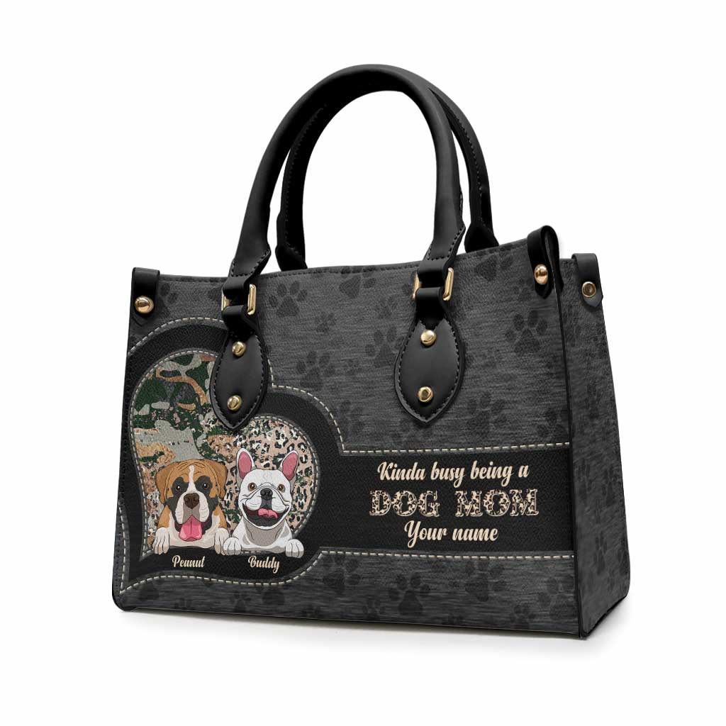 Hundemama - Personalisierte Hunde-Lederhandtasche