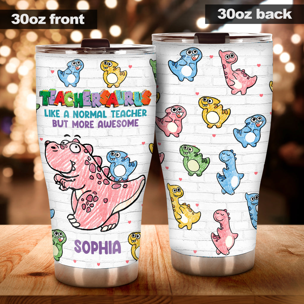 Teachersaurus – Personalisierter Lehrer-Trinkbecher