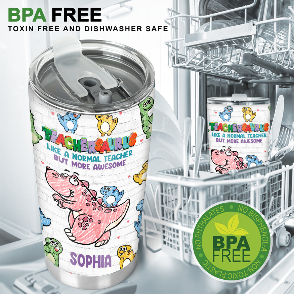 Teachersaurus – Personalisierter Lehrer-Trinkbecher