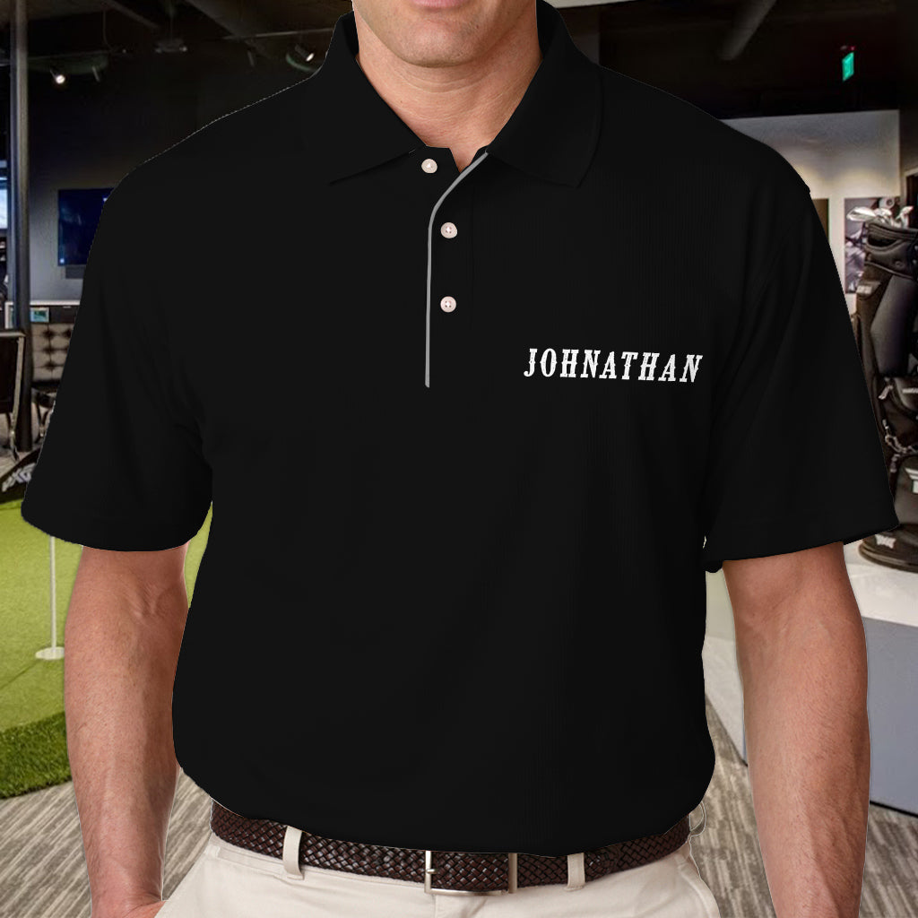 Golf ist meine Therapie – personalisiertes Golf-Poloshirt