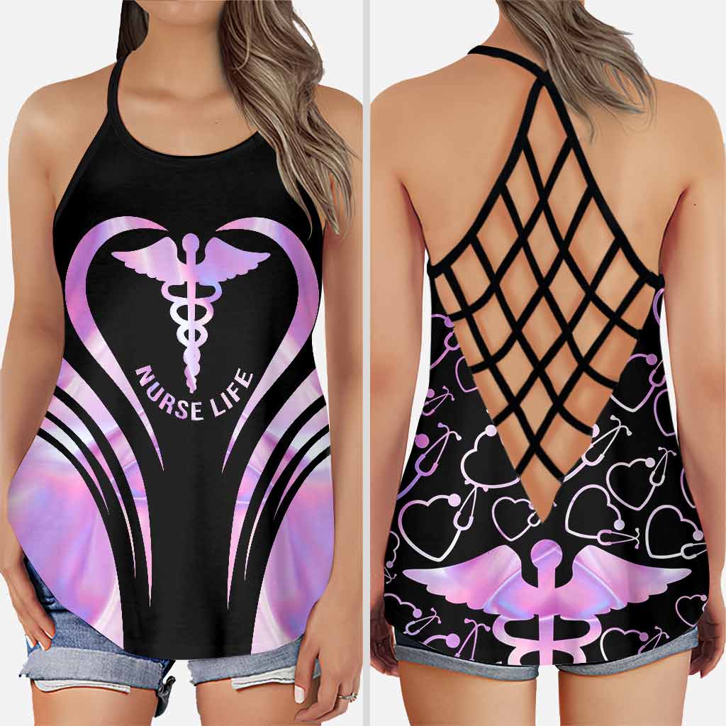 Tanktop mit Kreuz im Nurse Life-Stil