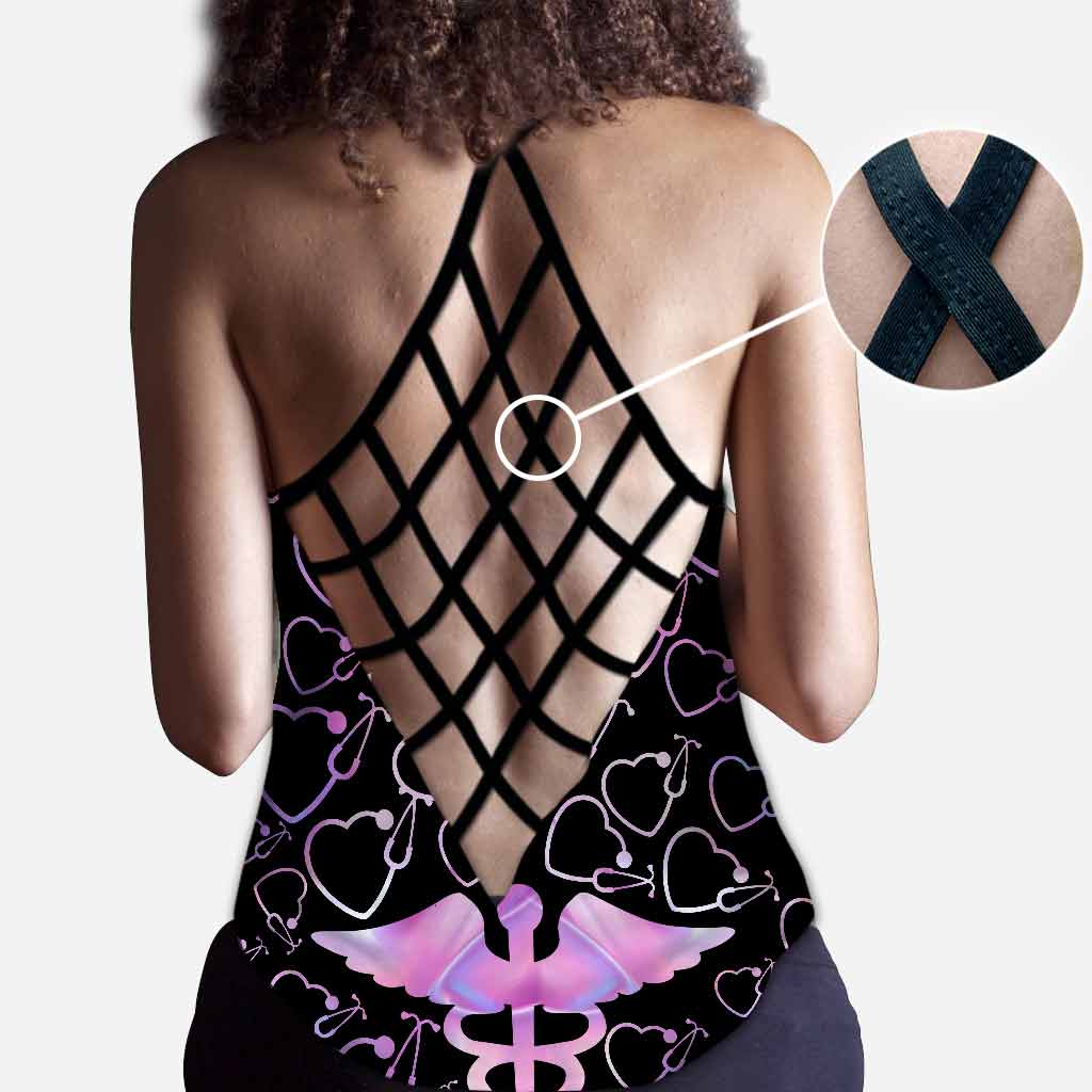 Tanktop mit Kreuz im Nurse Life-Stil