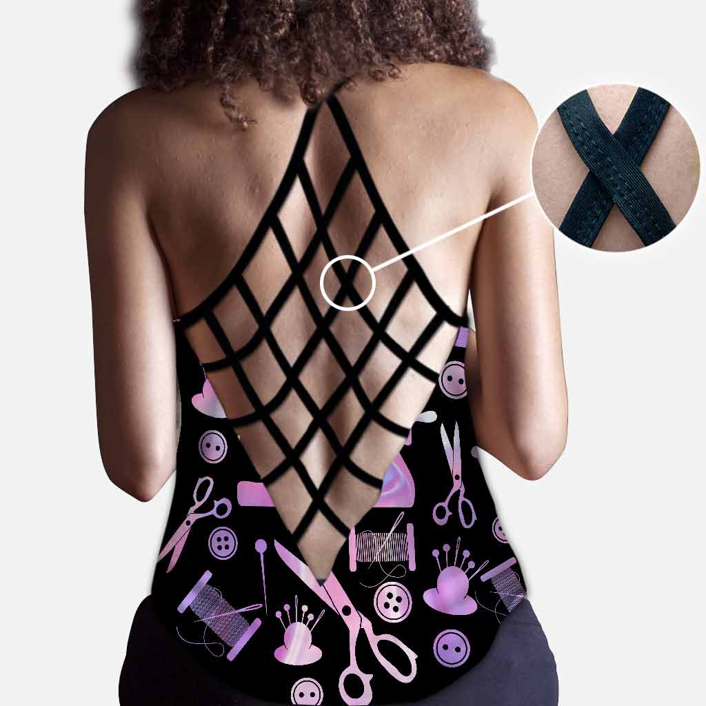 Love Sewing Cross Tank Top
