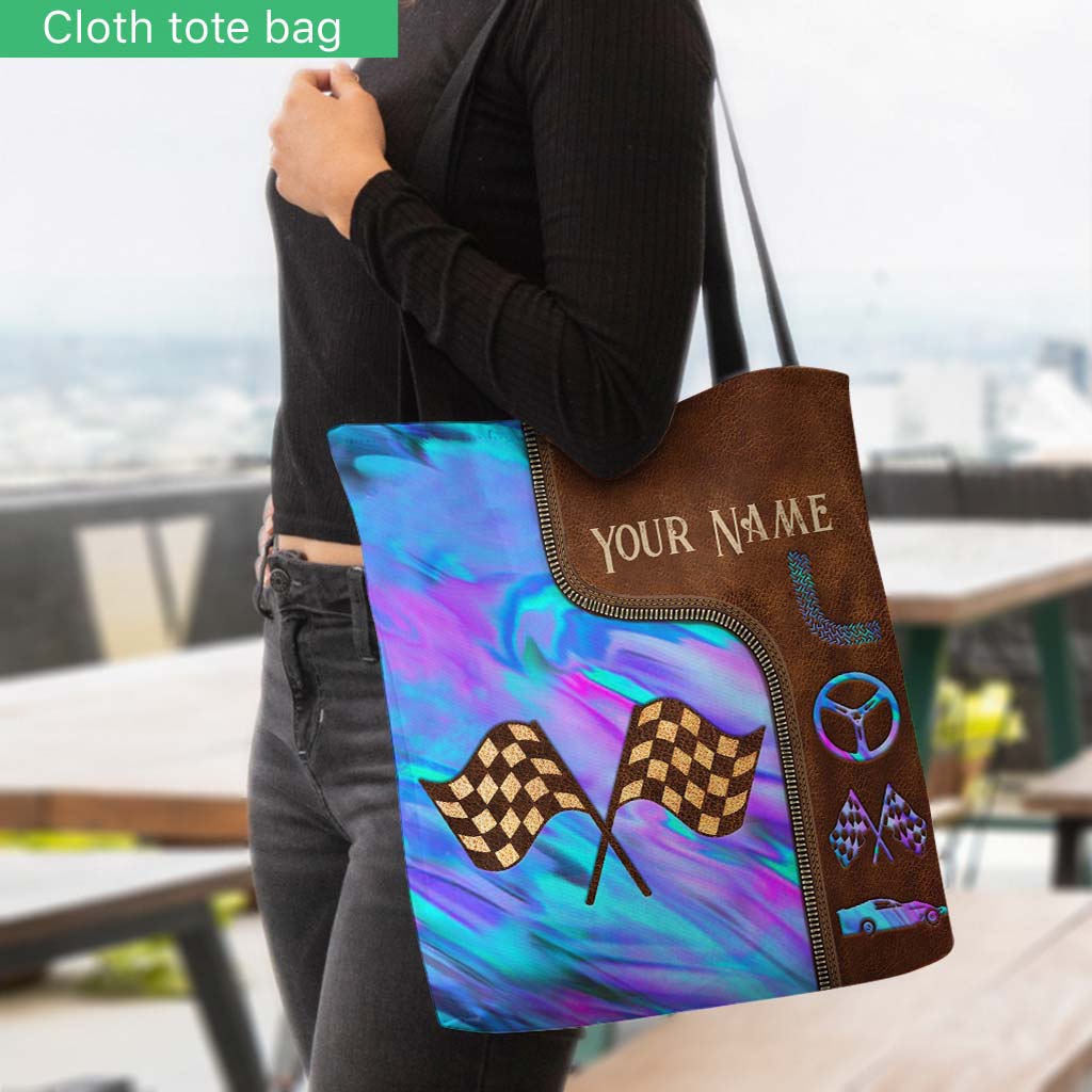 Love Racing Personalized Tote Bag