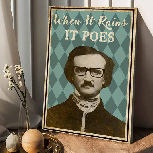 Wenn es regnet – Leinwand und Poster für Lehrer