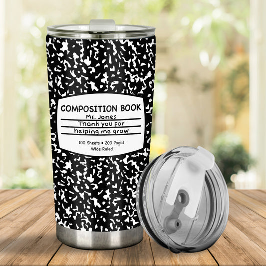 Thank You For Helping Me Grow - Personalized Teacher Tumbler