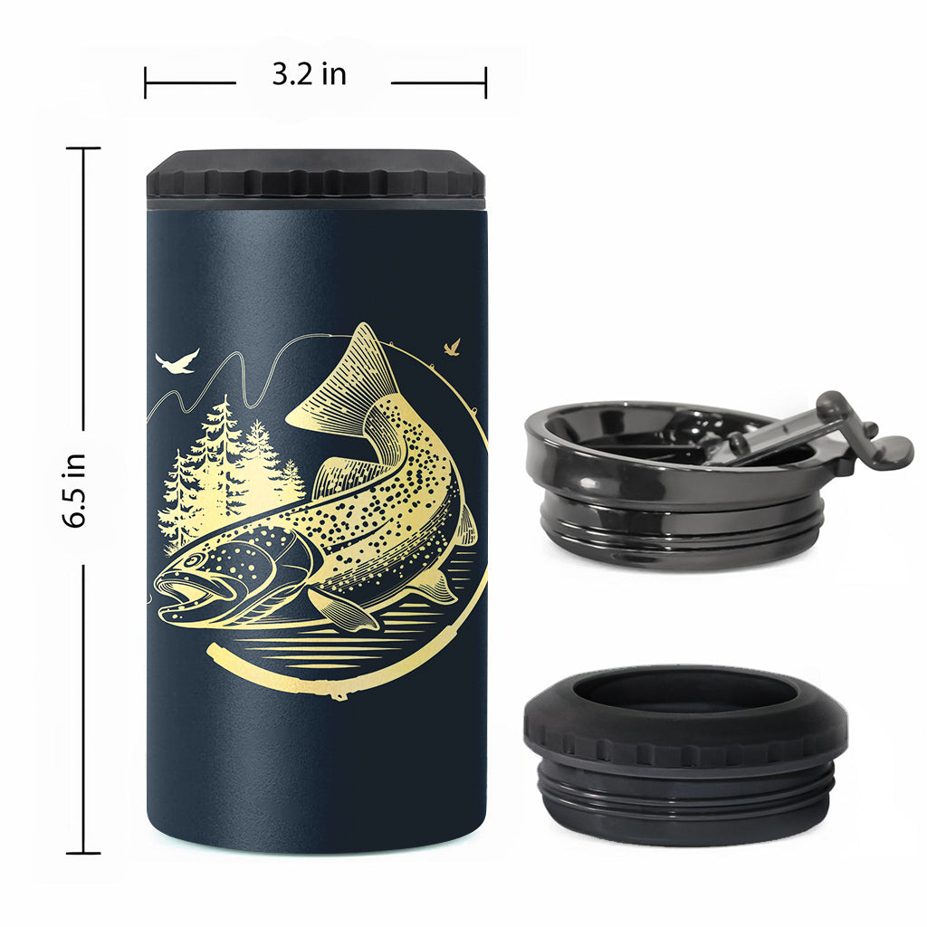 Angel-Metall – Personalisierter Dosenkühler für Angler