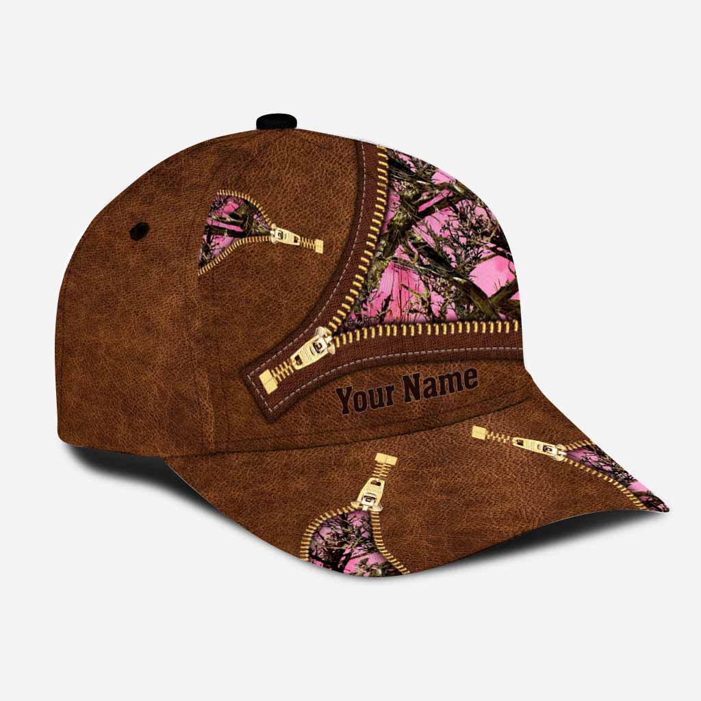 Country Girl - Hunting Personalized Leather Pattern Print Classic Cap