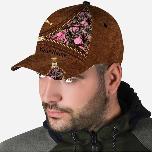 Country Girl - Jagdmütze mit personalisiertem Ledermuster, klassischer Aufdruck