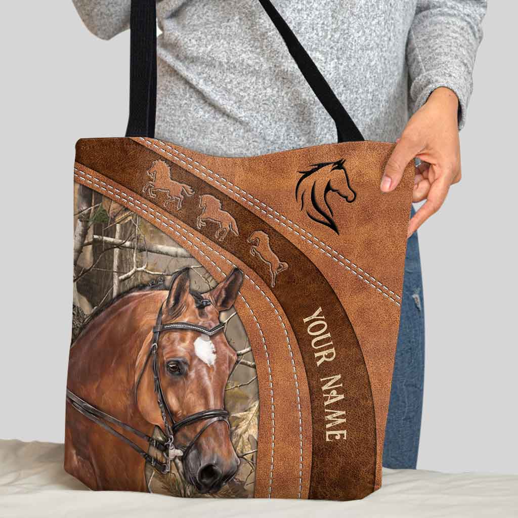 Personalisierte Tragetasche „Love Horses“